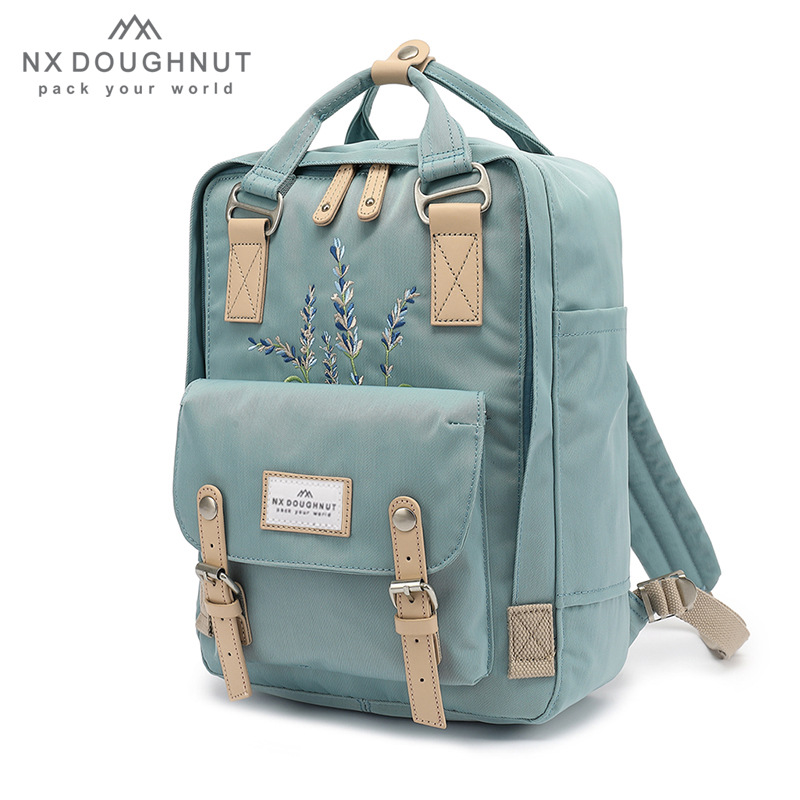 라벤더 라이트 블루 자수