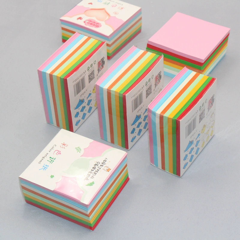 Square origami for kindergarten, handmade, 78mm