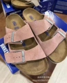 Pink platform sandals