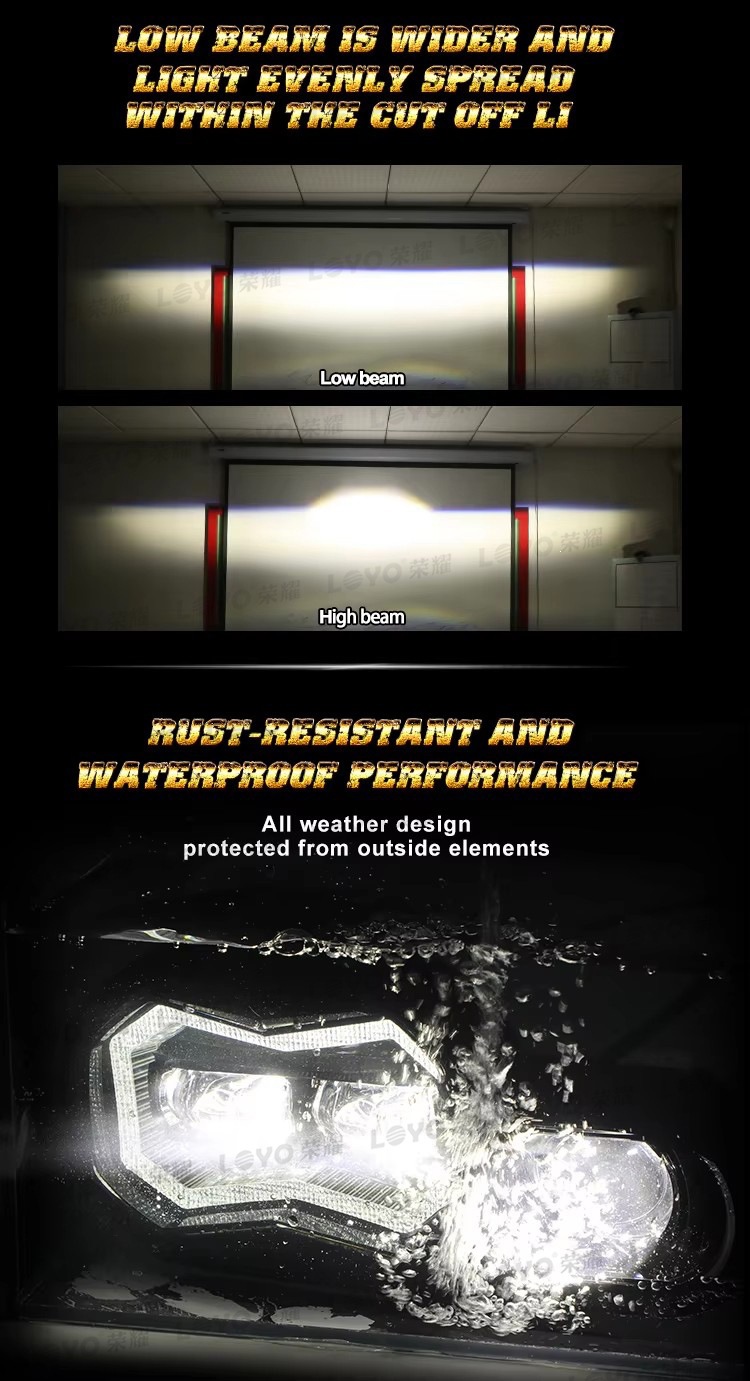 Suitable for F800GS F800 F700GS F650GS LED front headlight BMW motorcycle modification