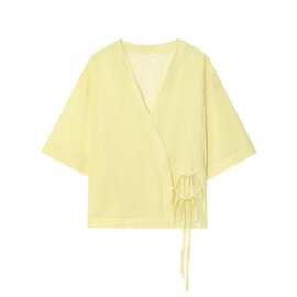 跨境批发夏季新款新款女装条纹蝴蝶结宽松和服式上衣8244005