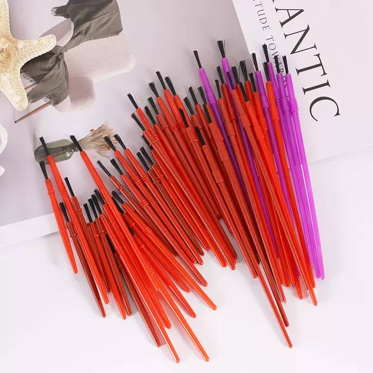 塑料涂鸦8.5小笔刷栽毛笔DIY塑料绘画小毛笔厂家直销儿童彩绘毛刷