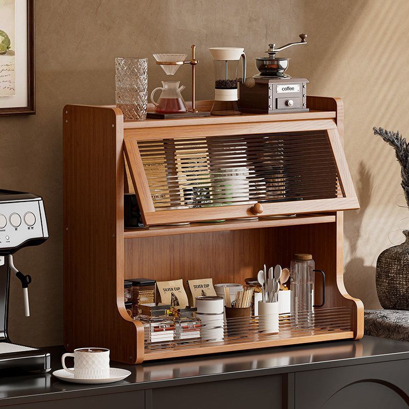 Cup Storage Rack Desktop Multi-Layer Storage Rack Desktop Cup Holder Multi-Layer Storage Cabinet Dust-Proof Coffee Cup Rack