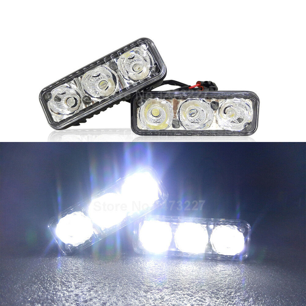 Fuente transfronteriza de automóviles LED lámpara de trabajo de aluminio grueso una sola fila 3LED 9W luces de techo todoterreno luces de motocicleta