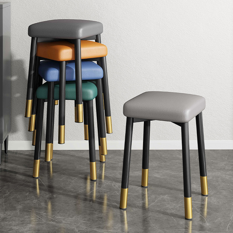 Taburetes sala de estar casera taburetes taburetes de comedor taburetes metálicos taburetes de comedor modernos taburetes de comedor simple taburetes de asiento