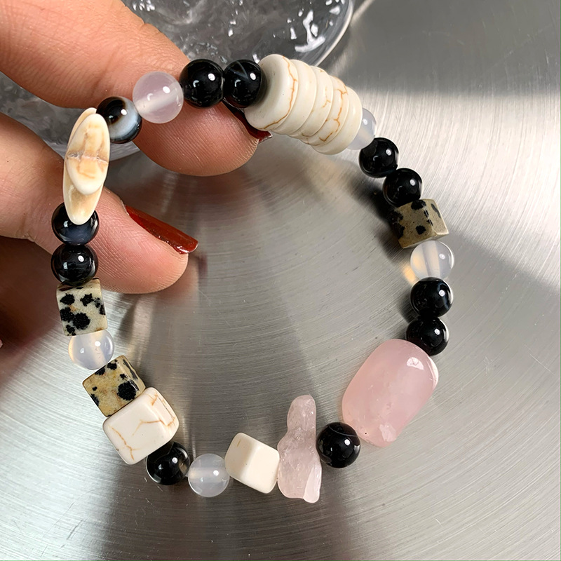 Beach Geometric Agate Beaded Bracelets