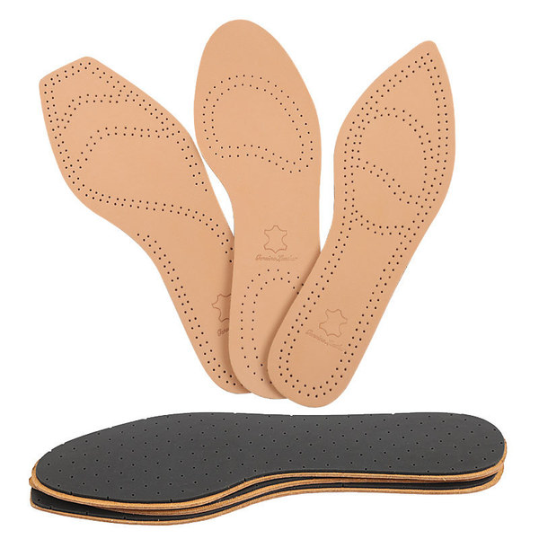 Leather shoes pointed-toe