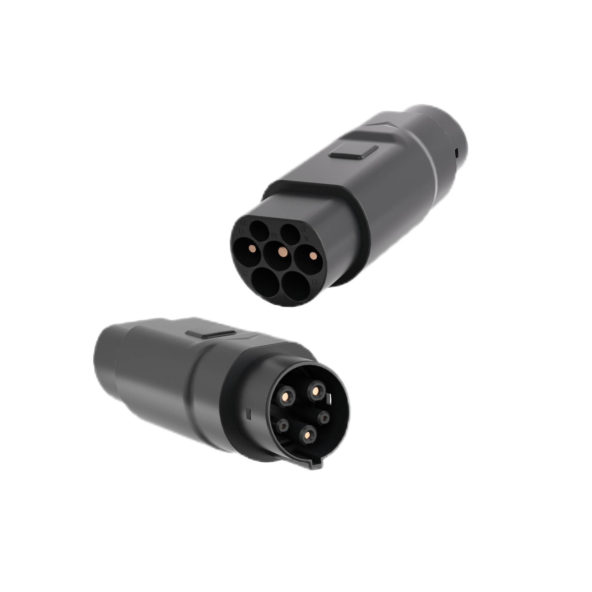 MIDA欧标转美标Type2 to Type1交流转接头适配欧标充电桩7KW/22KW