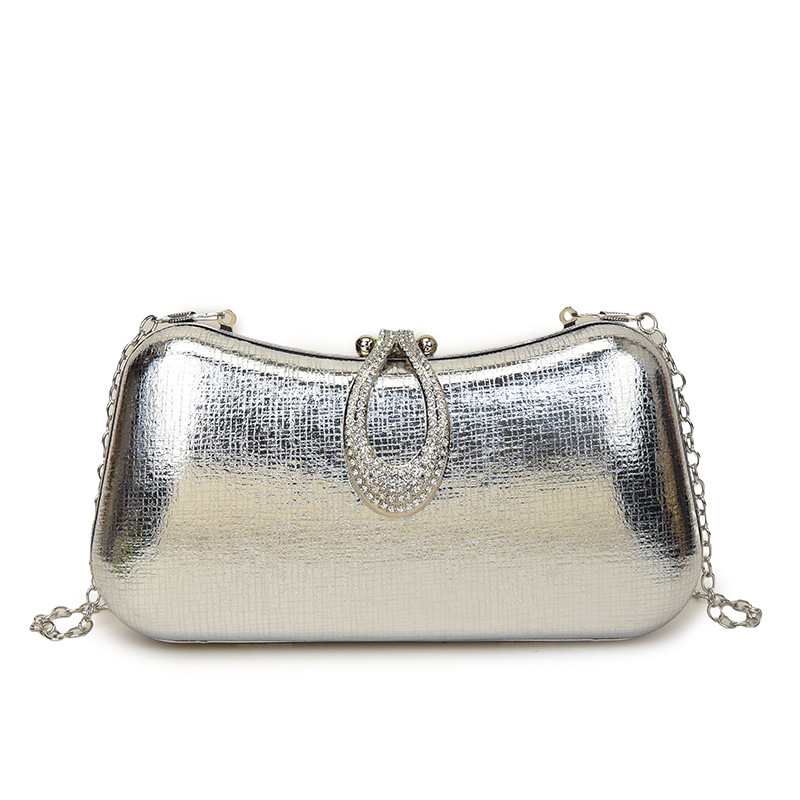New Track Fashion Handbag & Shoulder Bag 2025 New Cross-Border High-Gloss Patent Leather Women's Shoulder/Crossbody Evening Bag - Thumbnail 6