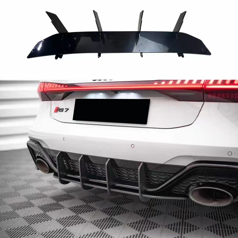 Suitable for Audi RS6/RS7 rear spoiler rear blade car modification parts rear lip air knife modification