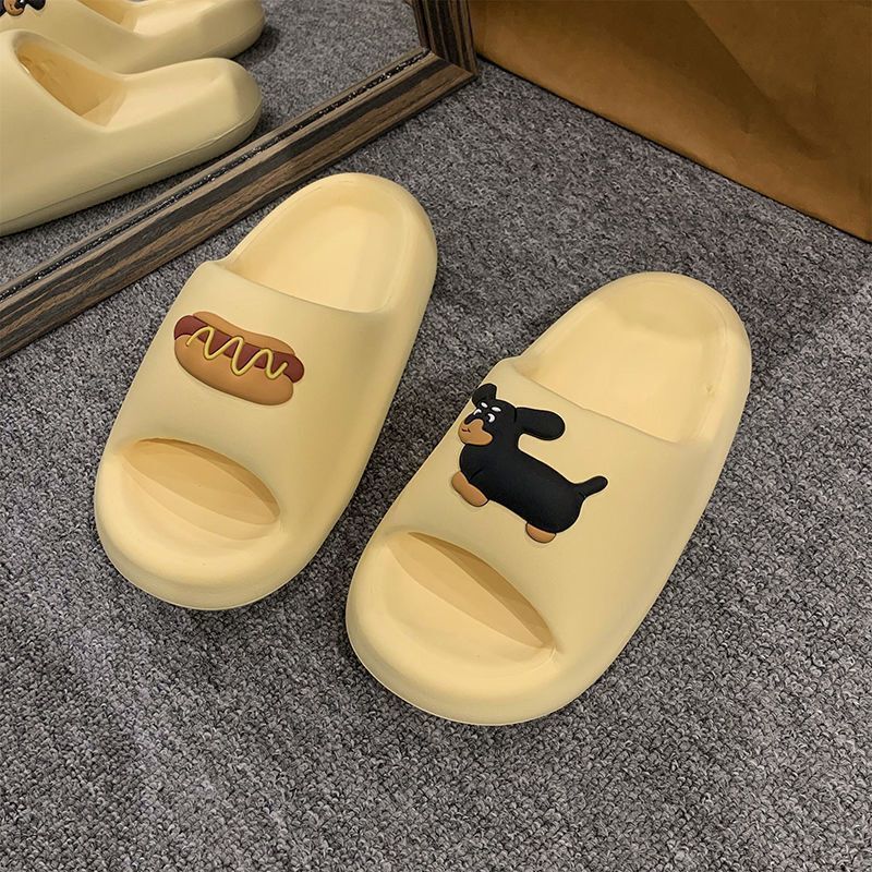 Customized Cartoon Sandals for Women Summer 2024 New Couple Home Non-Slip Bathing Bathroom Sandals for Men