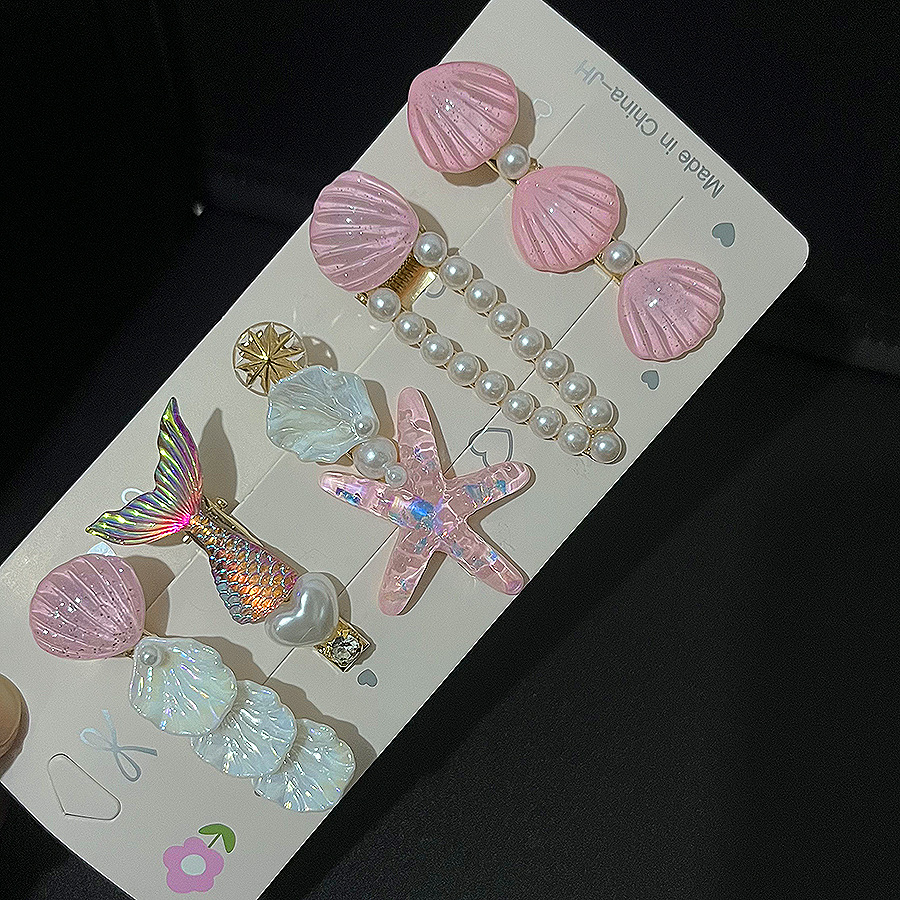 Horquilla con forma de estrella de mar, clip para el cabello con flequillo, nuevo y bonito clip para el cabello, accesorio para el cabello, clip lateral.