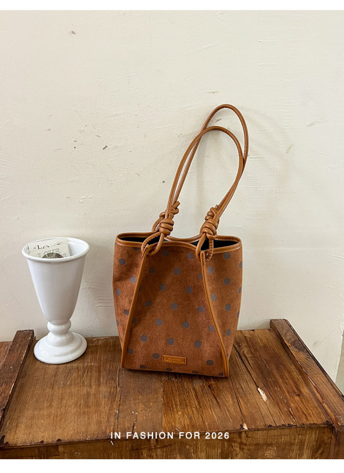 Túi tote nữ da lộn mờ cỡ lớn dáng shopping, túi đeo vai hai quai, phong cách tối giản — màu cà phê, màu kaki, màu nâu chi tiết 22