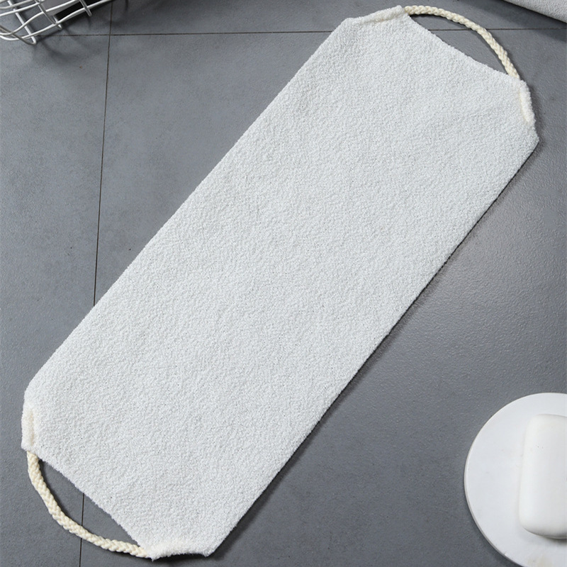 Toalla trasera de estilo coreano elástico exfoliante Toalla de baño Limpieza de baño Toalla de baño de barro baño espalda frotando larga Toalla de baño