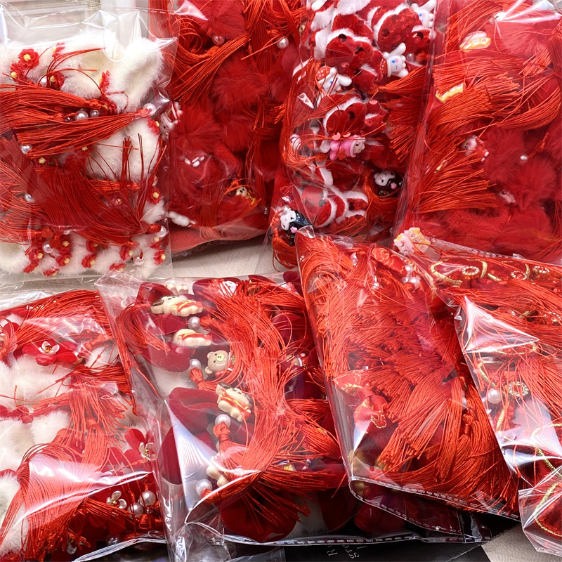 El otoño y el invierno Super lindo felpa banda de pelo de los niños lindo Yugui perro pequeña princesa cuerda de pelo dulce melodía Piel de goma cuerda de pelo