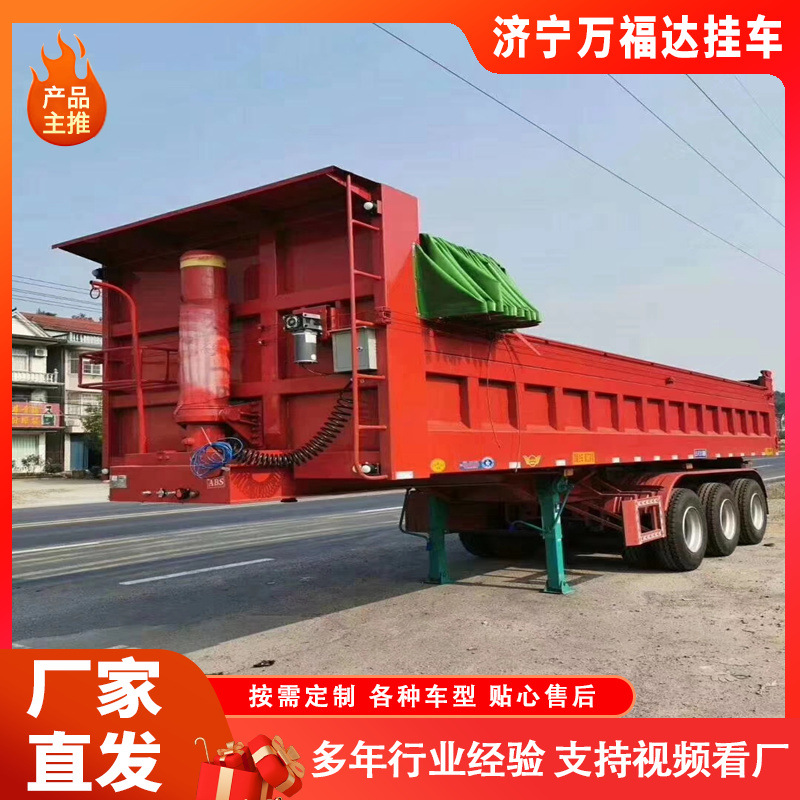 Supply of Rear Dump Semi-Trailer Heavy-Duty Van Semi-Trailer Three-Axis Rear Dump Truck Reardump