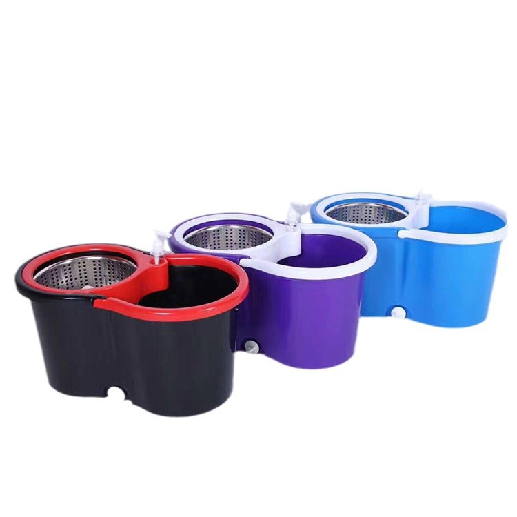 Fuente transfronteriza barril en forma de ocho para uso doméstico sin lavado a mano conjunto de barril de trapeador giratorio de doble uso conjunto de barril de trapeador seco y húmedo