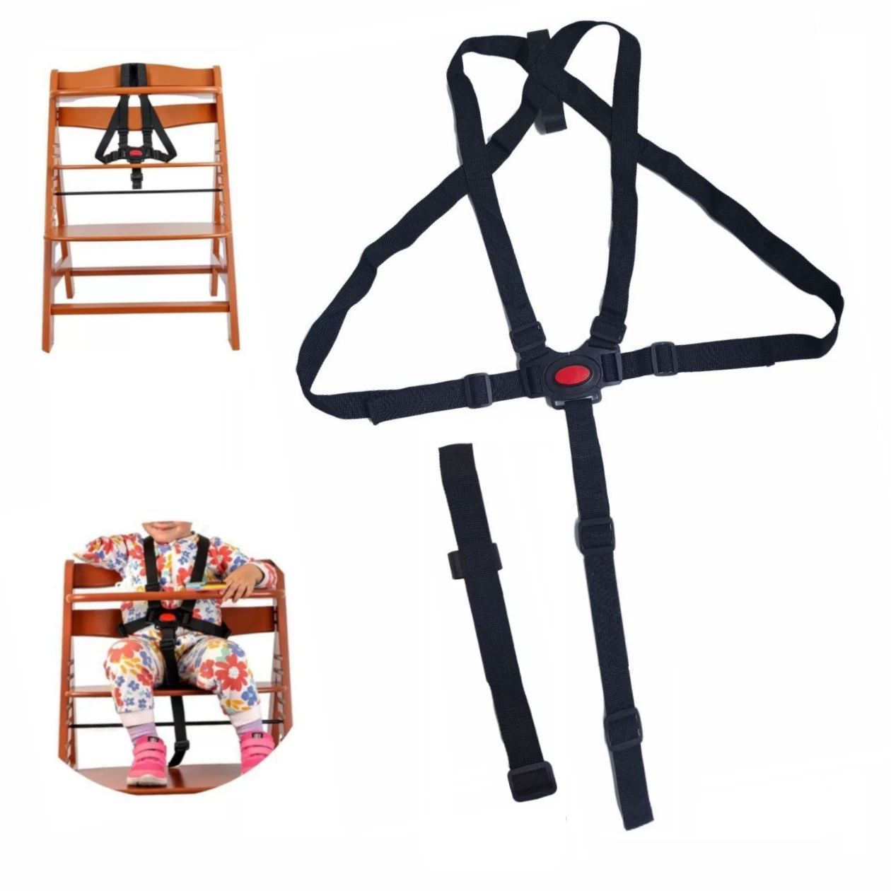 Детское сиденье с ремнем безопасности универсальное детское обеданное кресло детское кресло с тележкой из пяти точек