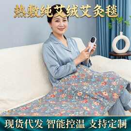 纯艾草艾绒热敷毯电加热养生毯艾灸养生垫全身理疗垫艾草褥子批发