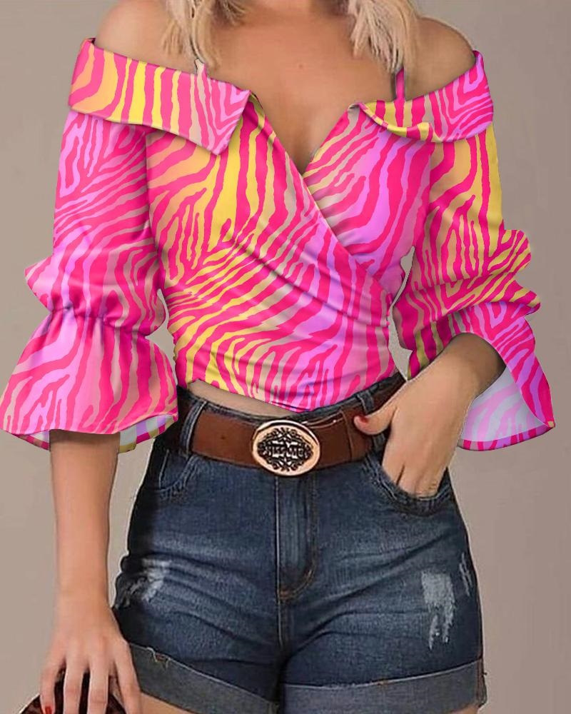 Printing Pattern Wholesale Women's Vintage Style Printing Blouses
