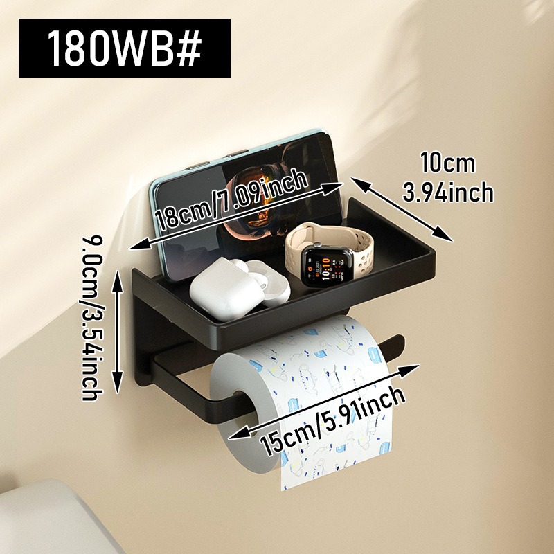 Estante de papel de toallas sanitarias, estante de papel de toallas sanitarias sin agujeros, estante de papel de toallas sanitarias, estante de papel de toallas sanitarias para teléfonos móviles