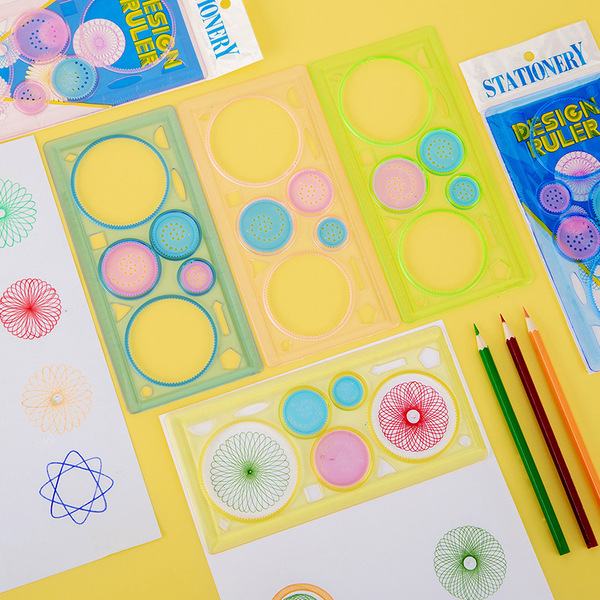 Transparent thousands of flower ruler creative puzzle four -color…