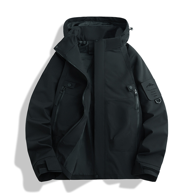 冲锋衣定制男三合一羽绒内胆冬季防水外套女户外登山滑雪服印logo|undefined