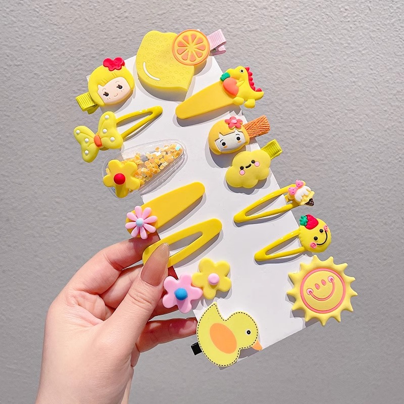 2024 Nueva horquilla de felpa de las mujeres Japonés lindo lado Celebridad de Internet clip lateral horquilla peludo pequeño clip tocado accesorios para el cabello