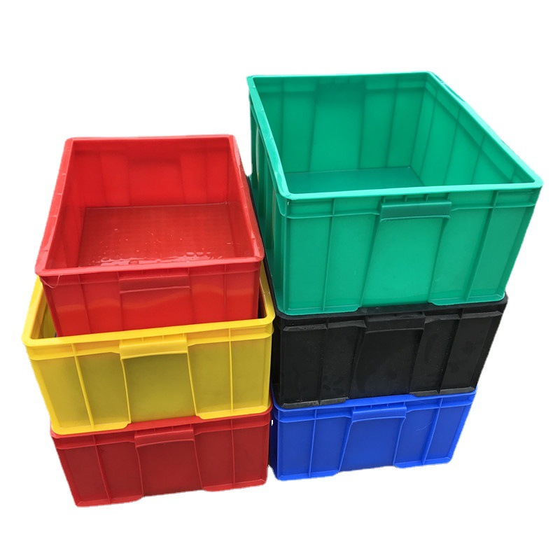 厂家现货加厚塑胶箱 电子物料周转箱 车间周转胶框 大周转胶盆