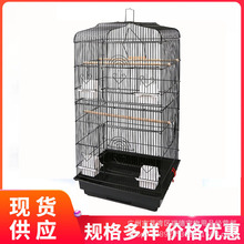 欧式加高大号鹦鹉鸟笼多层户外鸟笼金属铁艺八哥虎皮玄凤鸟笼批发