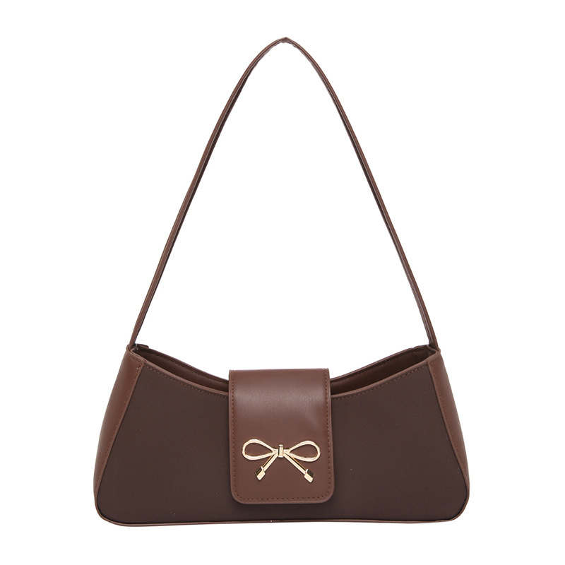 Arco de moda coreana temperamento bolso de hombro para mujeres 2025 primavera nuevo bolso bajo la braza dulce bolso cuadrado