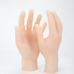 Pure silicone hand model for realistic display—lifelike, cast-molded practice hand designed specifically for tattooing and nail art training.