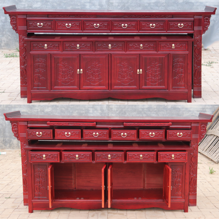 Old Elm Wood Offering Table Buddhist Altar Home Economical Buddhist Table Shrine Offering Table Tribute Table Set Cabinet Solid Wood Wholesale Clearance