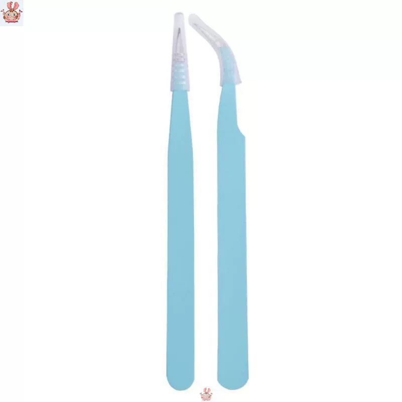 [Small Mochi's Son of Sin tweezers for Guka tools notebook dedicated cute curved and straight tweezer for eyelashes