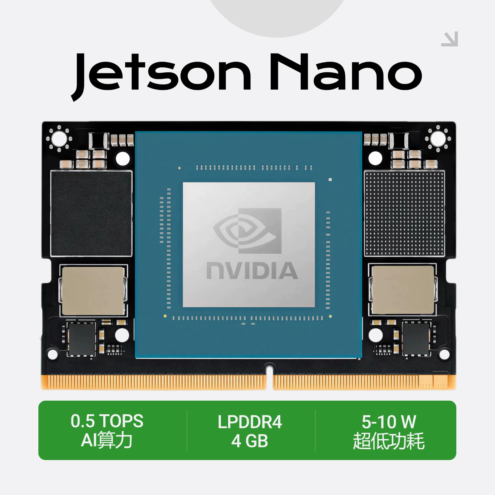 NVIDIA Jetson Nano edge AI computing module spot original 0.5 TOPS 4GB LPDD