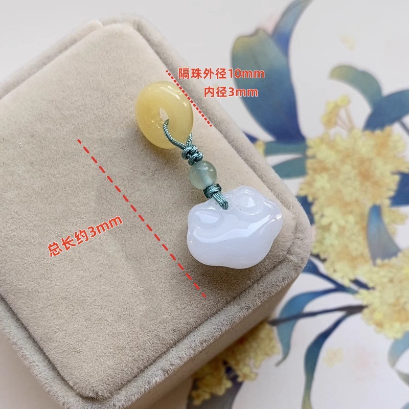 天然水晶アクセサリー 蓮の実型小ペンダント 和田玉小ペンダント飾り 小滴溜手飾りDIYアクセサリー|undefined