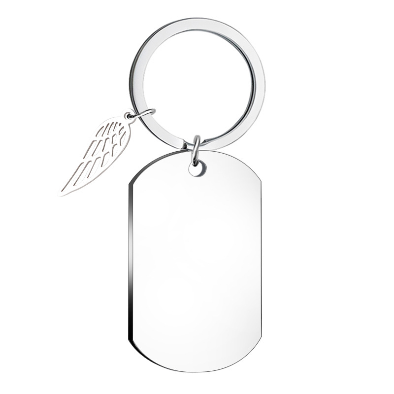 Geometric Pattern Simple Style Geometric Stainless Steel Unisex Bag Pendant Keychain