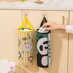 Home Storage Bag Wall-Hanging Garbage Bag Organizer, Large Capacity Dual-Purpose Shoe Cover Kitchen Plastic Bag Storage Bag