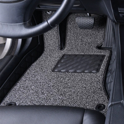 the driver's seat, single wire | Ayaqaltılar (Kovriklər) - please-specify-the-vehicle-model-and-year-in-the-order-notes-huiqi-double-layer-main-driver-black-rice-noodles-black-and-gray-snowiness-big-discount