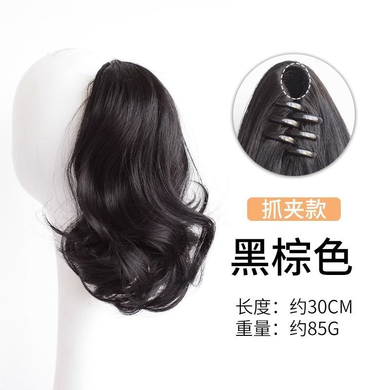 Pegando pinzas de flores de pera, caballo, pelucas de gran onda, cabello de altura baja, cabello invisible, cabello de simulación, cabello largo, cabello flojo
