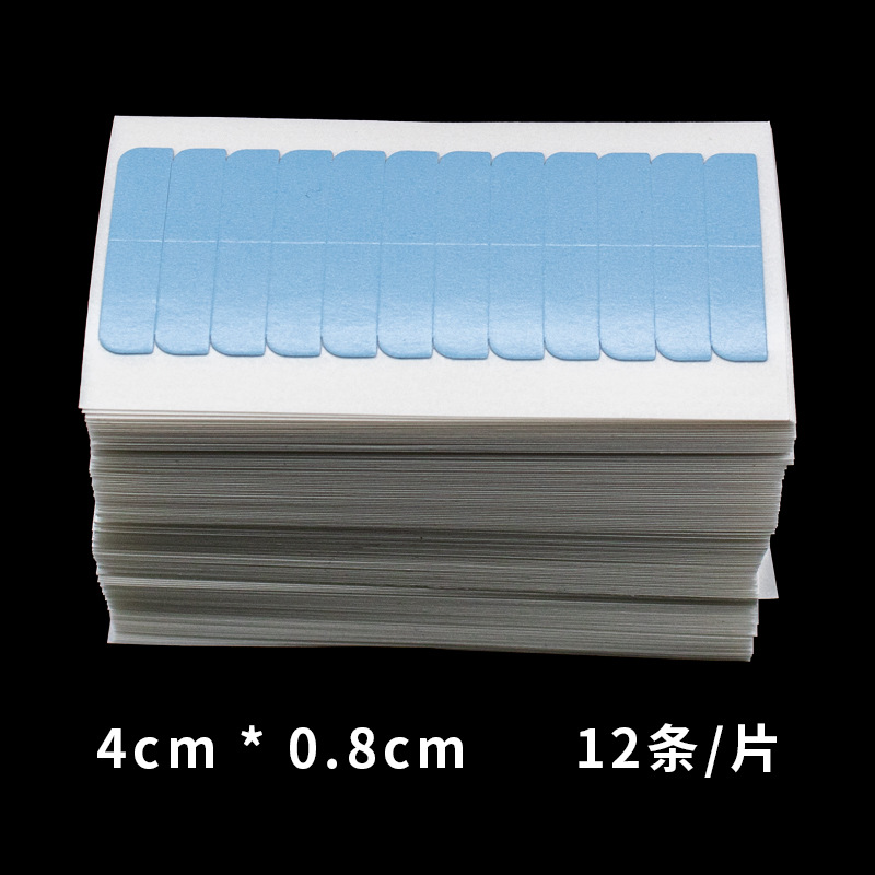 Película adhesiva para extensiones de cabello en tiras, para tejer cabello, reemplazo capilar, pegamento azul, bio-tape, sin rastro, impermeable, resistente al sudor, película de doble cara para pelucas