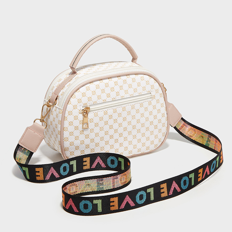 Bags Women's Bags 2021 Autumn and Winter New Fashion Korean Style Women's Bags Printed Retro Satchel Crossbody Bag Small Square Bag Small Bag