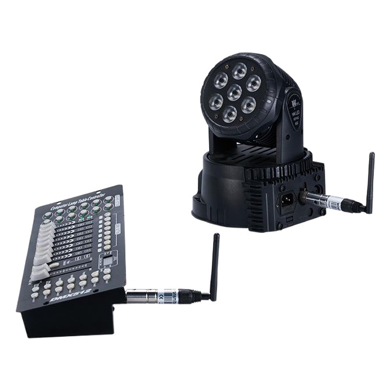 Transmisor inalámbrico dmx512 2.4G receptor de control de transmisión de señal lámpara de escenario lámpara de paso luz de cabeza móvil dedicada