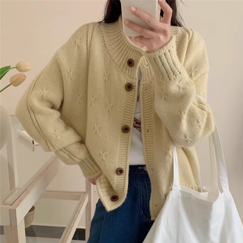 Japanese retro spring cardigan