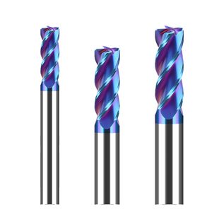 Cemented carbide tungsten steel coated round nose cutter super hard bull nose flat bottom end mill R angle 70 degrees hardened 4-edge cutter