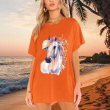 �羳������Ʒshirt����ڵ���ӡ��T������ͼ��ŮʿT��