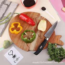 复活节彩蛋形状木制上菜板厨房用木砧板趣味木制熟食板奶酪和食物