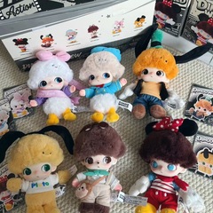 DIMOOWORLD小野 ディズニーシリーズ ビニール製ぬいぐるみキーホルダー ブラインドボックス バブルマート クロスボーダーフィギュア