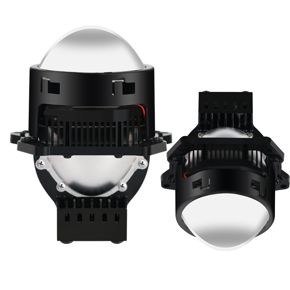 Nueva lente de luz de coche de disparo directo único de copa doble transfronteriza, lente de disparo directo de alta potencia GTR, modificación de faros de motocicleta