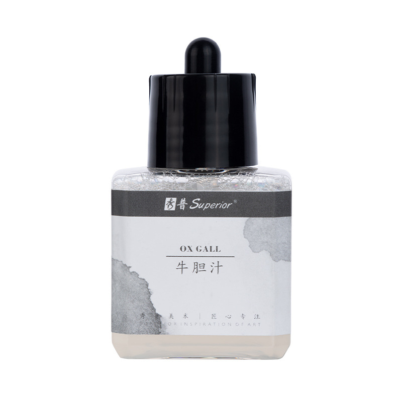 Xiupu pintura de acuarela sólida herramienta auxiliar traje vaca bilis 45ml 85ml